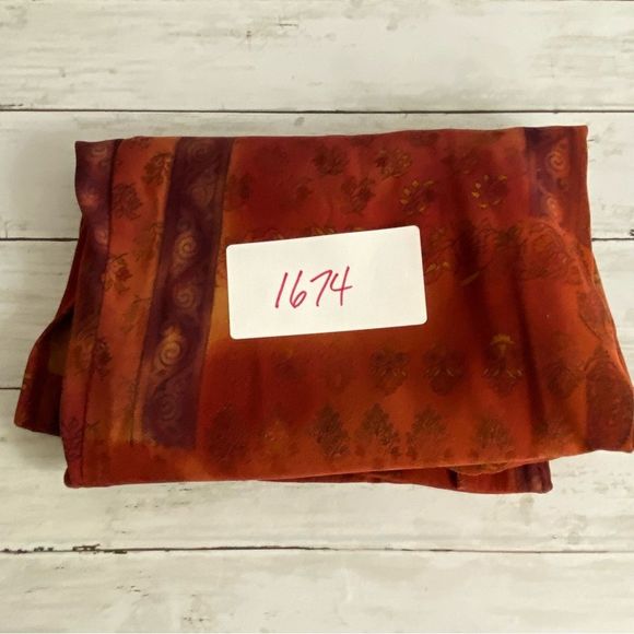 Coldwater Creek Womens Long Sleeve Paisley Print Button Down Pea Coat Jacket M - Picture 8 of 8